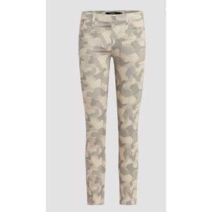 Hudson Women’s Nico Jeans Tan Peyote Camo Mid Rise Straight Stretch Size 28